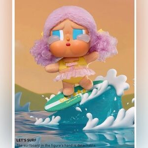 CRYBABY Vacation Mode On Series-Vinyl Plush Pendant Lets Surf